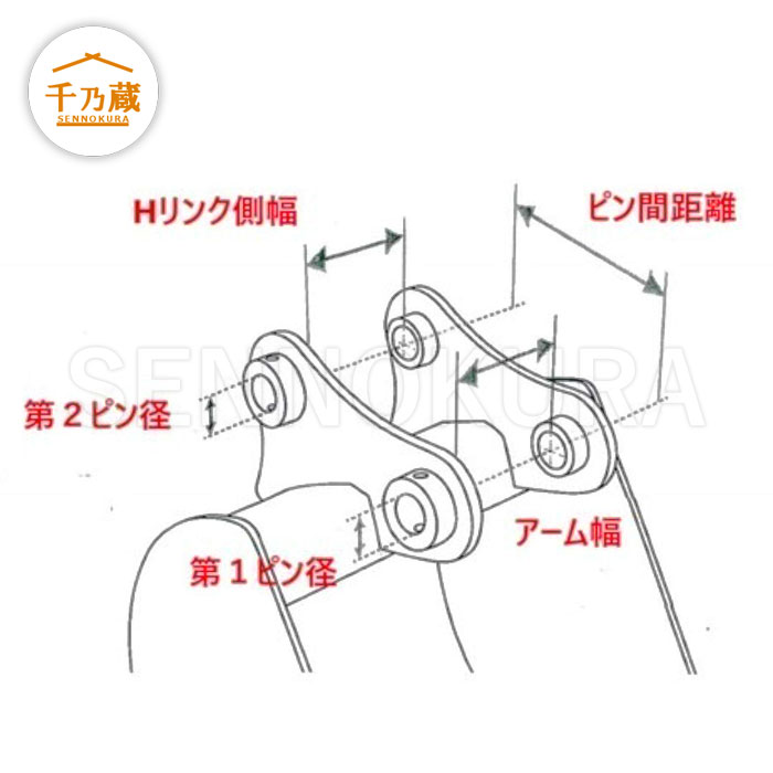 幅狭バケット #30 NAKATAKI 1t〜3tクラス 220幅 / 建設機械部品販売サイト 千乃蔵(せんのくら)